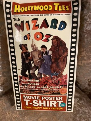 Wizard Of Oz.  Hollywood Tees Movie Poster T - Shirt Xl 1995