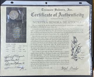 Scarce Atocha Shipwreck 4 Reales Grade Two Potosi Phili Iii Mel Fisher Cert