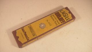 Vintage Box With 10 Eagle Orloff Hb Pencils No 843