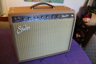 Suhr Hombre Brownface Deluxe 18w 6v6 Amplifier Vintage Tone Machine Tube Tremelo