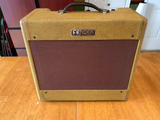 Vintage 1954 Fender Tweed Deluxe Guitar Amplifier 5d3 Sound Fabulous