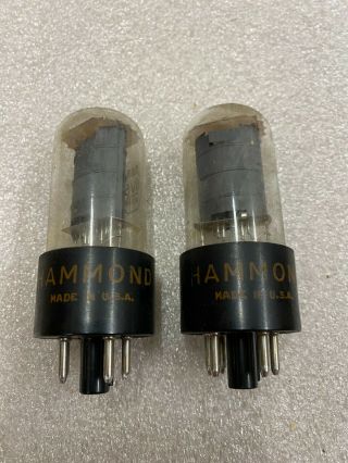 1963 Rca 6v6gta Amplifier Tubes Matching Pair For Fender Tweed Deluxe Reverb Amp
